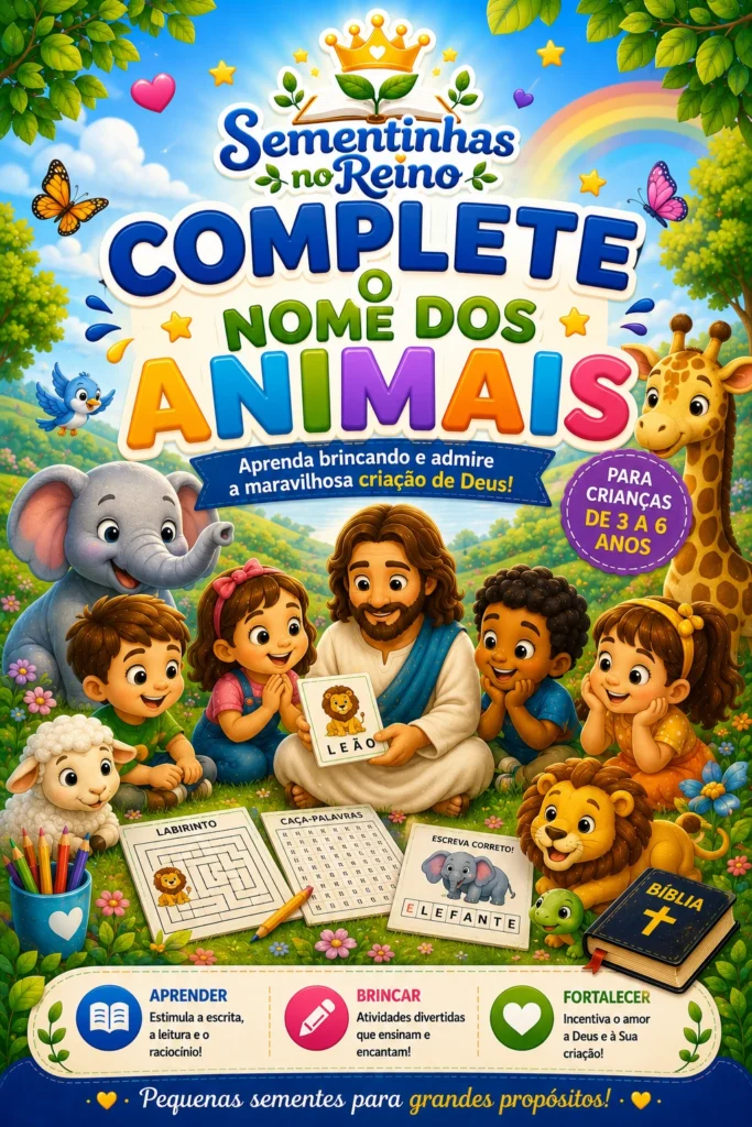 CAPA COMPLETE O NOME DOS ANIMAIS